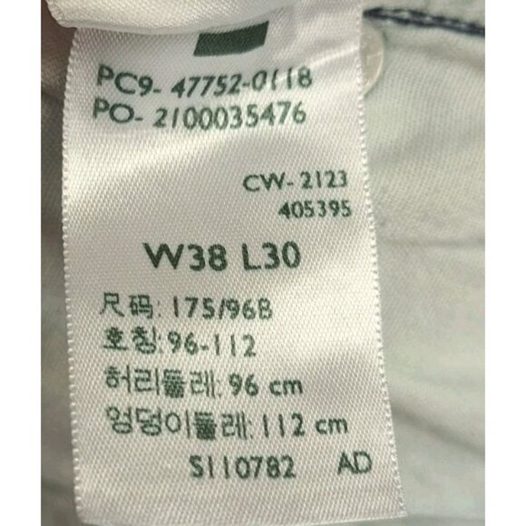 Denizen From Levi's Men's Blue Jeans 38x30 Slim Straight - Picture 6 of 6